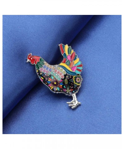 Enamel Alloy Hen Chicken Brooch Pin Sweet Fashion Animal Jewlery For Women Girls Gift Clothes Scarf Charms Multicolor $8.15 B...