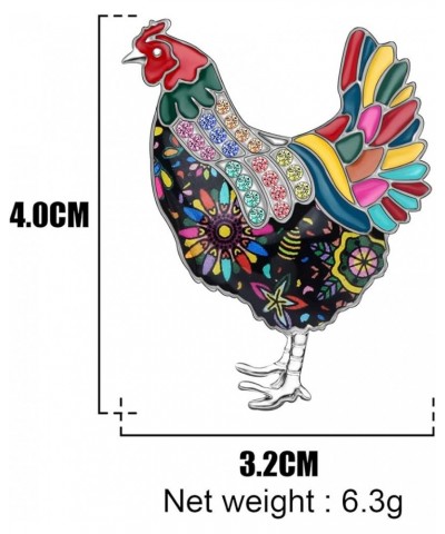 Enamel Alloy Hen Chicken Brooch Pin Sweet Fashion Animal Jewlery For Women Girls Gift Clothes Scarf Charms Multicolor $8.15 B...