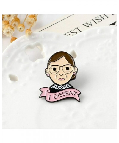 RBG I DISSENT Brooch Pin, Ruth Bader Ginsburg Feminist Notorious RBG Badge Button for Social Justice Equality Women Rights, R...