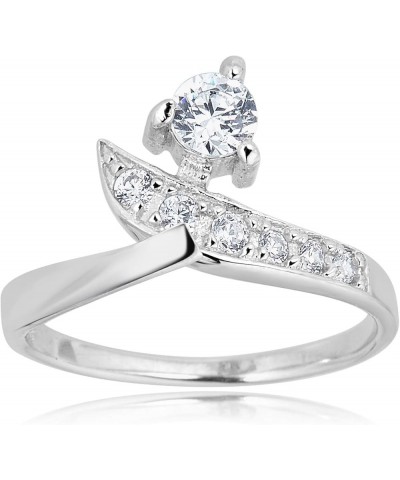 925 Sterling Silver Adjustable Toe Ring with Simulated Diamond CZ Sterling Silver $19.37 Body Jewelry