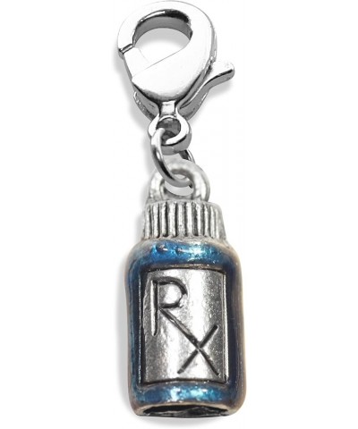 Nurse Charms Made in USA Handpainted Women's Jewelry RX Bottle Silver $8.81 Bracelets