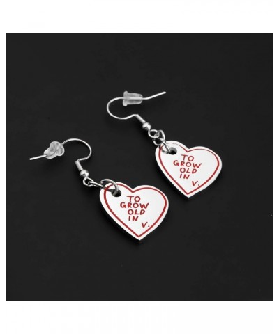 To Grow Old In V-Earrings Gift for Best Friend Jewelry Gift for Girlfriend Women To grow old in  v. ky $10.96 Earrings