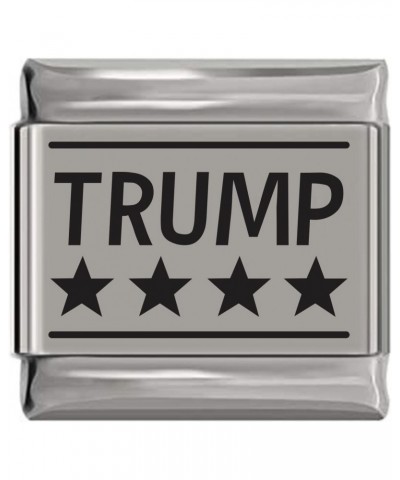 TRUMP Laser Engraved Italian Charm (9mm Standard Size) $8.33 Bracelets