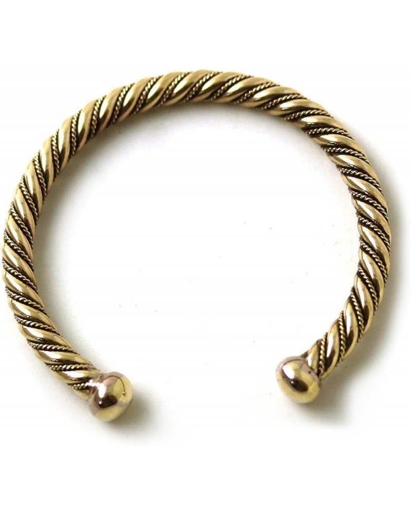 Bronze Norse Viking Spiral Twisted Cable Bangle Cuff Bracelet Arm Ring Jewelry 6 Inches $17.22 Bracelets