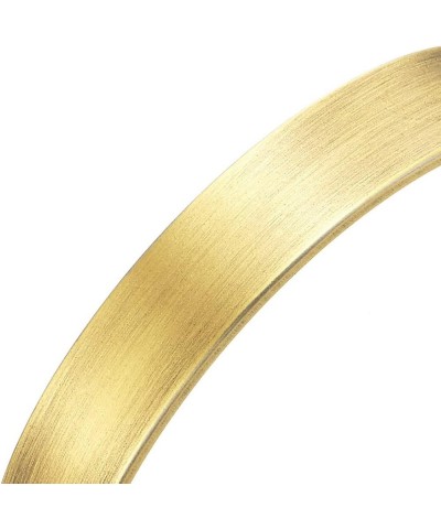 Stainless Steel Adjustable Cuff Bangle Bracelet for Men Women Minimalist M-Metal Color: Bronze $9.46 Bracelets