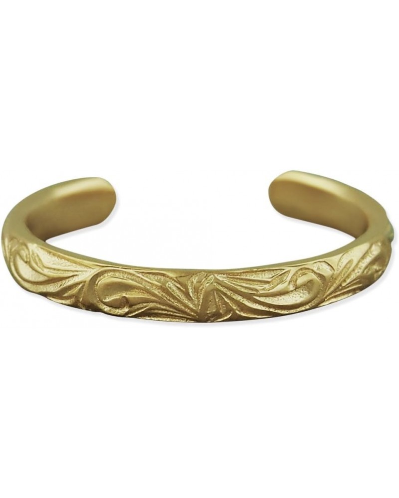 Sterling Silver 2mm Hawaiian Band Toe Ring 3. Yellow Gold Tone SS $13.19 Body Jewelry