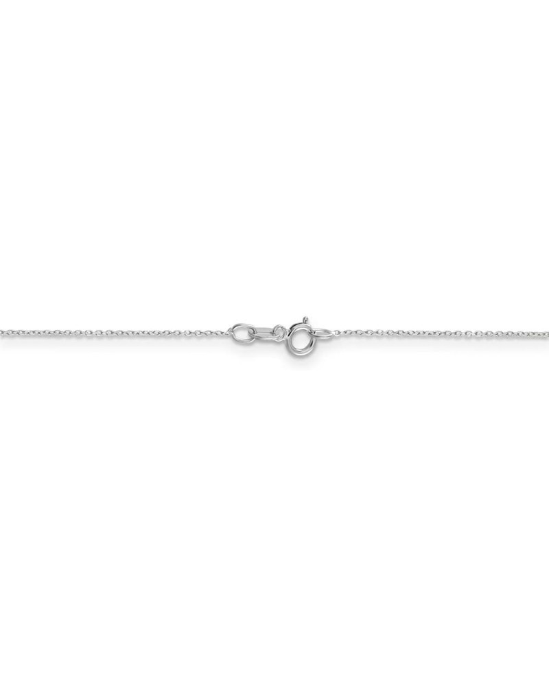 10k White Gold Diamond-Cut Cable Chain Necklace 24.0 Inches 0.6 mm $42.50 Necklaces