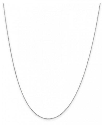 10k White Gold Diamond-Cut Cable Chain Necklace 24.0 Inches 0.6 mm $42.50 Necklaces