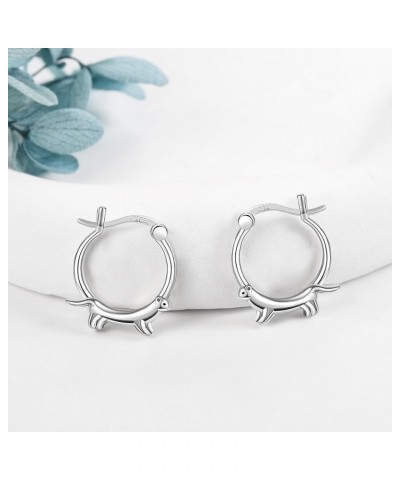 Huggie Hoop Earrings Sterling Silver Baseball/Celtic Knot Earrings Softball Irish Celtic Jewelry Gifts for Women Ferret $16.8...