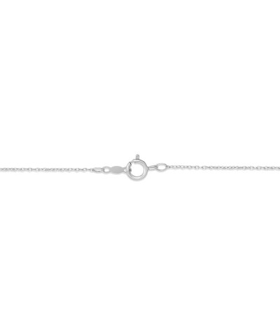 10K Gold or Silver Diamond Cross Pendant with Sterling Silver Chain Necklace (1/3 cttw, I-J Color, I2-I3 Clarity), 18 Silver ...