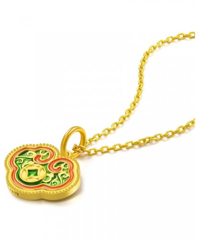 Cultural Blessings Daily Bliss 999 24K Solid Gold Ruyi Pendant 92666P [Not Include the-Necklace] $173.80 Necklaces