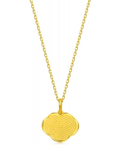 Cultural Blessings Daily Bliss 999 24K Solid Gold Ruyi Pendant 92666P [Not Include the-Necklace] $173.80 Necklaces