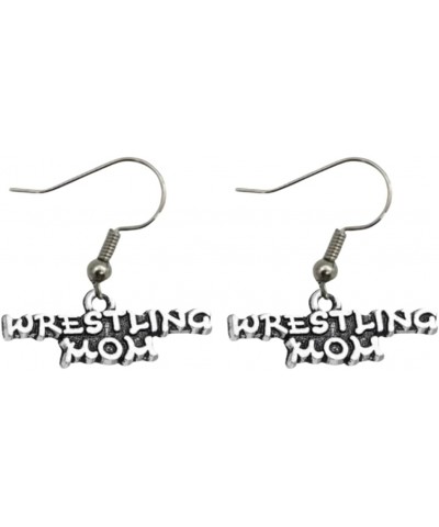 Wrestling Mom Gift, Wrestling Mom Charm Earrings- Wrestling Jewelry - Gifts for Wrestlers Moms $9.51 Earrings