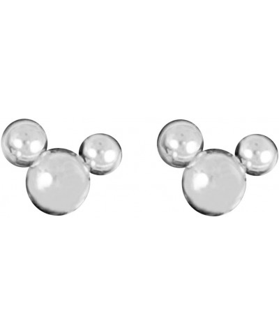 Silver Small Stud Earrings for Women Men Cute Unique Cool Stainless Steel Earrings Stud $6.88 Earrings