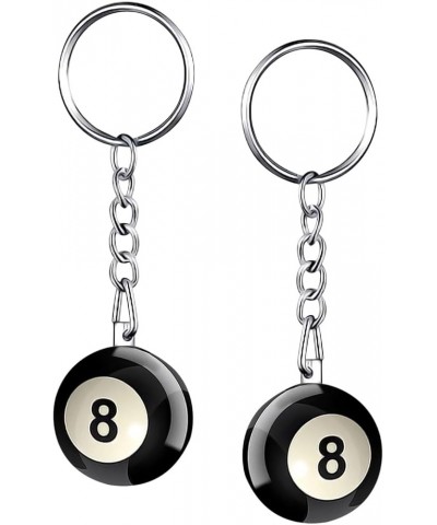 Billiards Ball Keyring Pool Player Gift Pool Ball Lucky 8 Ball Charm Keychain Gift for Billiards Lover Ball-1 $8.61 Bracelets