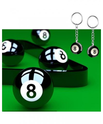 Billiards Ball Keyring Pool Player Gift Pool Ball Lucky 8 Ball Charm Keychain Gift for Billiards Lover Ball-1 $8.61 Bracelets