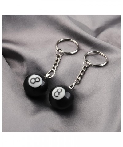 Billiards Ball Keyring Pool Player Gift Pool Ball Lucky 8 Ball Charm Keychain Gift for Billiards Lover Ball-1 $8.61 Bracelets