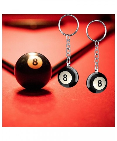 Billiards Ball Keyring Pool Player Gift Pool Ball Lucky 8 Ball Charm Keychain Gift for Billiards Lover Ball-1 $8.61 Bracelets