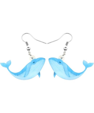 Acrylic Whale Orca Earrings Dangle for Women Sea Animals Ornamets Jewelry Charms Gifts Blue $7.66 Earrings