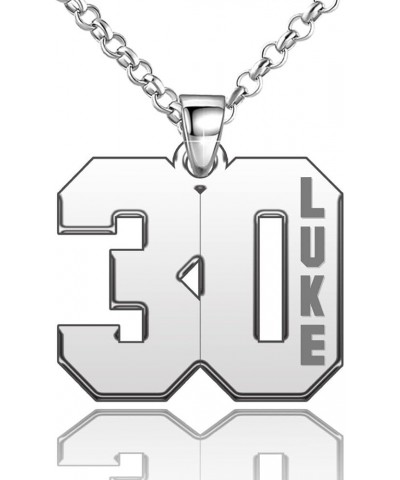 Personalized Name Necklace Sterling Silver Pendant Customized Custom *A Custom Number-Number Chain* $10.99 Necklaces