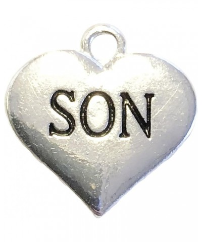 Custom Family Charms ONLY Silver Heart Charms to Add to Any Jewelry Items Choose Charms Son $9.68 Bracelets