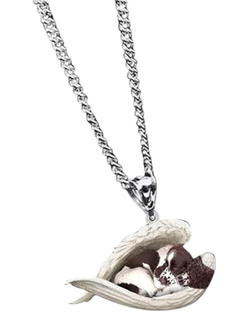 Pet Necklace Sleeping Dog Necklace Cute Angel Necklace Personality Gifts For Pet Lovers Gifts For Cheapest F 3 $9.66 Necklaces