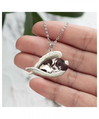 Pet Necklace Sleeping Dog Necklace Cute Angel Necklace Personality Gifts For Pet Lovers Gifts For Cheapest F 3 $9.66 Necklaces