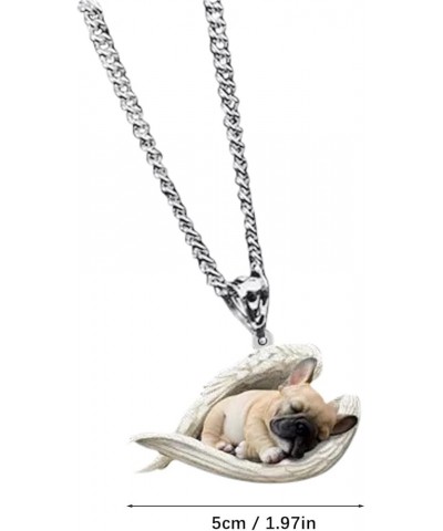 Pet Necklace Sleeping Dog Necklace Cute Angel Necklace Personality Gifts For Pet Lovers Gifts For Cheapest F 3 $9.66 Necklaces