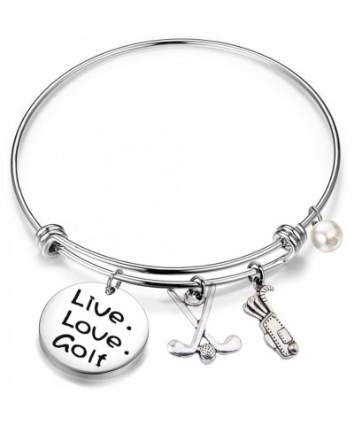 Golf Bracelet Live Love Golf Expandable Charm Bracelet Golf Jewelry Gift for Golf Lover/Golf Club/Golf Team bracelet $8.49 Br...