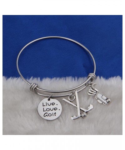 Golf Bracelet Live Love Golf Expandable Charm Bracelet Golf Jewelry Gift for Golf Lover/Golf Club/Golf Team bracelet $8.49 Br...