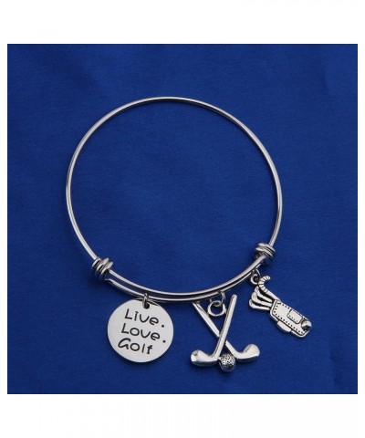 Golf Bracelet Live Love Golf Expandable Charm Bracelet Golf Jewelry Gift for Golf Lover/Golf Club/Golf Team bracelet $8.49 Br...