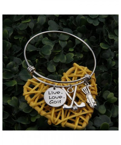 Golf Bracelet Live Love Golf Expandable Charm Bracelet Golf Jewelry Gift for Golf Lover/Golf Club/Golf Team bracelet $8.49 Br...