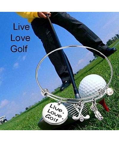 Golf Bracelet Live Love Golf Expandable Charm Bracelet Golf Jewelry Gift for Golf Lover/Golf Club/Golf Team bracelet $8.49 Br...