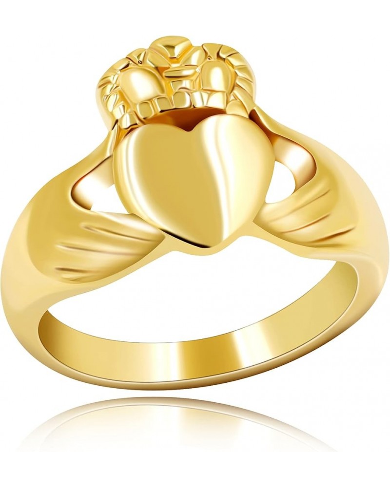 Stainless Steel Irish Claddagh Heart Crown Ring Love Loyalty Friendship Rings Wedding Promise Jewelry Y981 Gold Color $7.94 R...