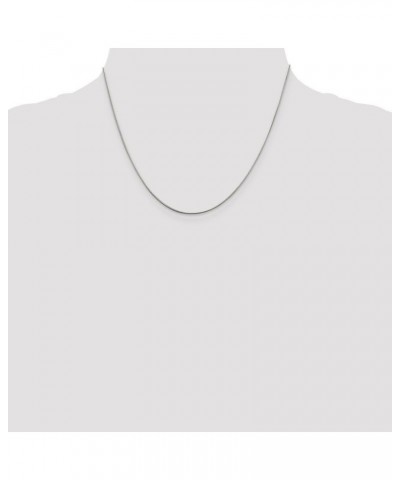 Solid 925 Sterling Silver .8mm Round Snake Chain Necklace - with Secure Lobster Lock Clasp 18.0 Inches $27.14 Necklaces